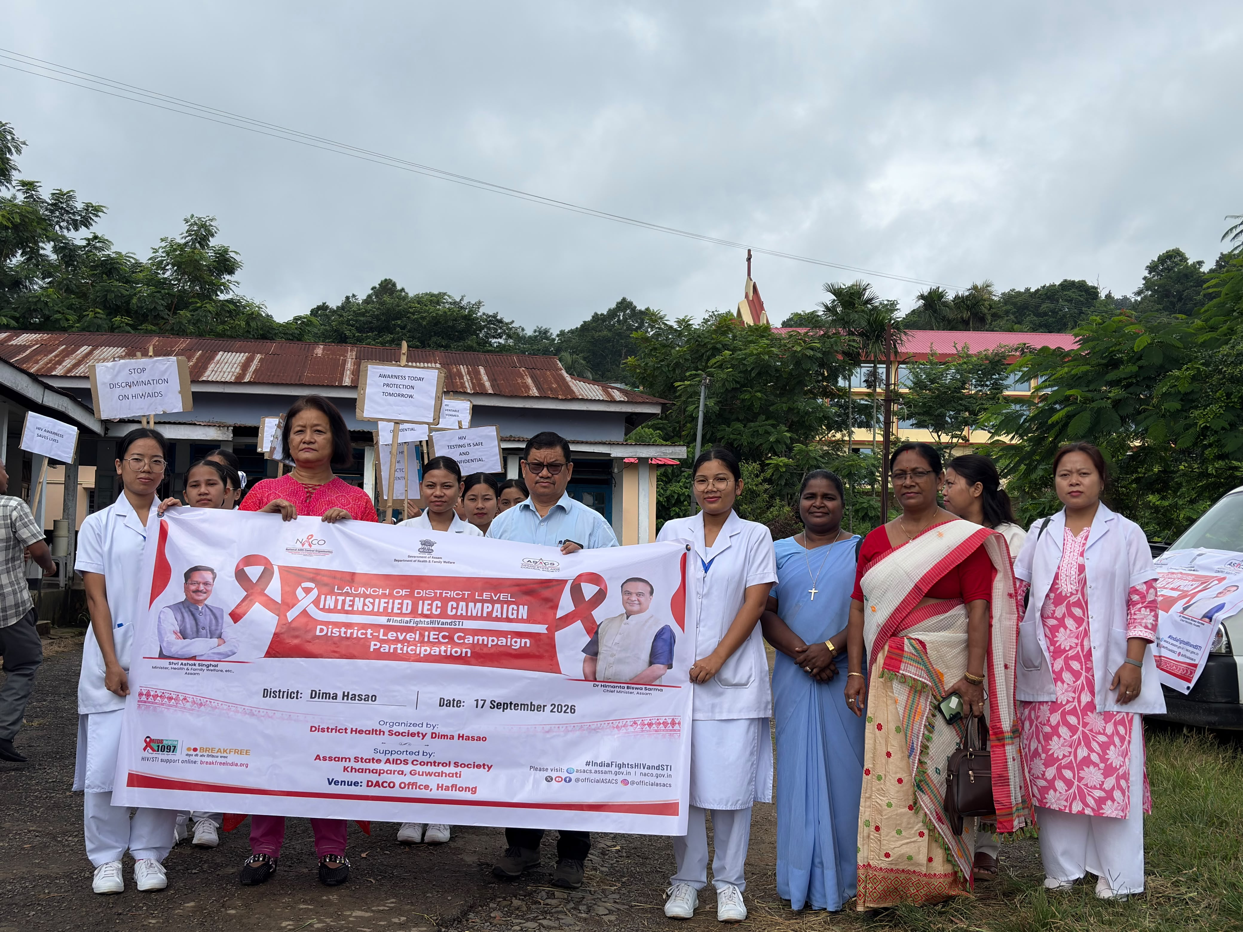 Holy Spirit Nursing Students Join HIV Awareness Campaign in Dima Hasao